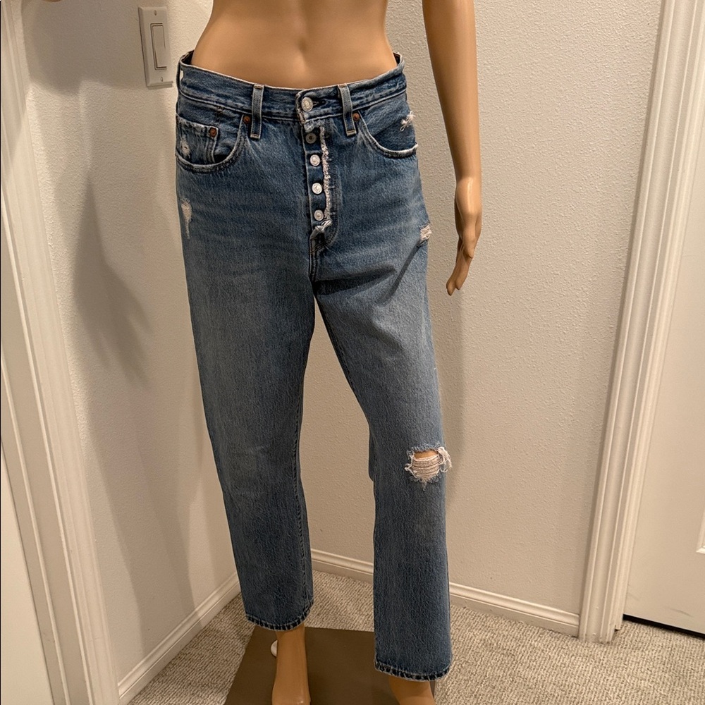 Levi's Blue Straight Leg Women's Jeans
